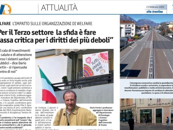 Articolo su Vita Trentina: Intervista a Dario Fortin